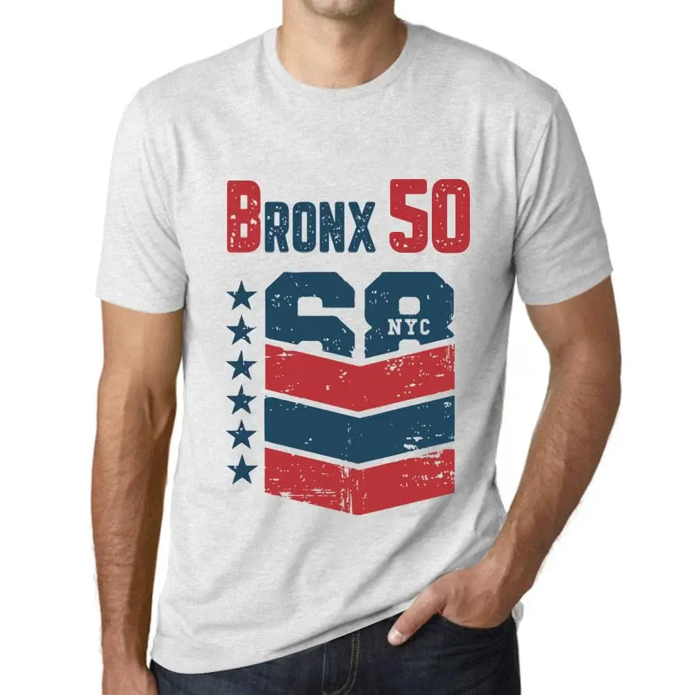 Men's Graphic T-Shirt Bronx 50 50th Birthday Anniversary 50 Year Old Gift 1974 Vintage Eco-Friendly Short Sleeve Novelty Tee