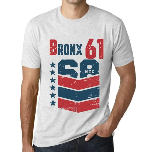 Men's Graphic T-Shirt Bronx 61 61st Birthday Anniversary 61 Year Old Gift 1963 Vintage Eco-Friendly Short Sleeve Novelty Tee