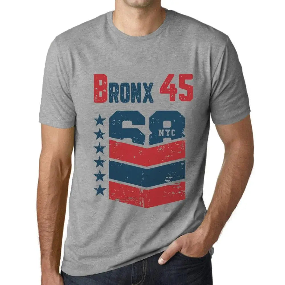 Men's Graphic T-Shirt Bronx 45 45th Birthday Anniversary 45 Year Old Gift 1979 Vintage Eco-Friendly Short Sleeve Novelty Tee