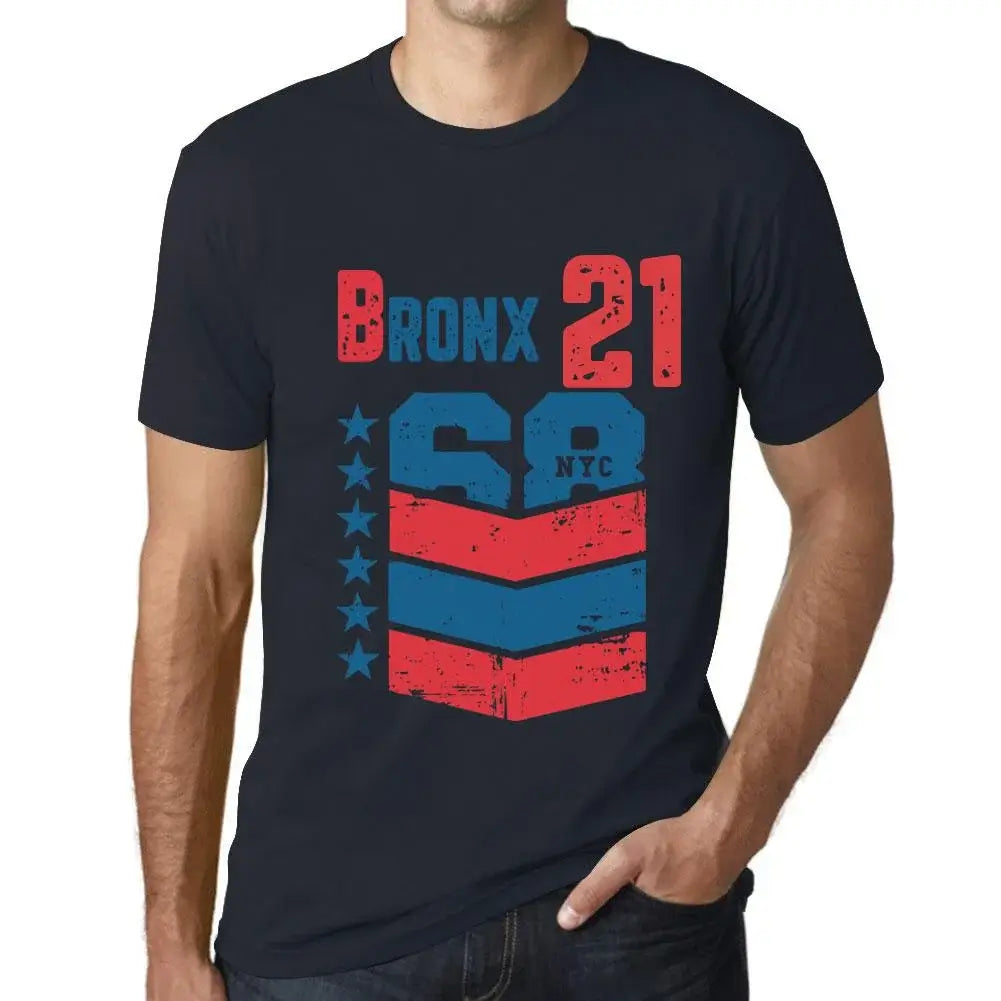 Men's Graphic T-Shirt Bronx 21 21st Birthday Anniversary 21 Year Old Gift 2003 Vintage Eco-Friendly Short Sleeve Novelty Tee