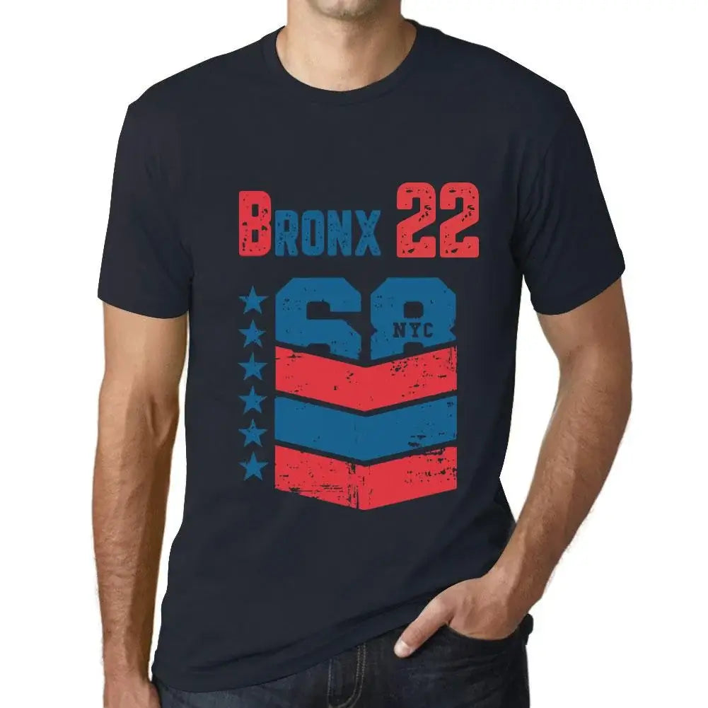 Men's Graphic T-Shirt Bronx 22 22nd Birthday Anniversary 22 Year Old Gift 2002 Vintage Eco-Friendly Short Sleeve Novelty Tee