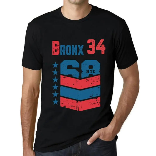 Men's Graphic T-Shirt Bronx 34 34th Birthday Anniversary 34 Year Old Gift 1990 Vintage Eco-Friendly Short Sleeve Novelty Tee