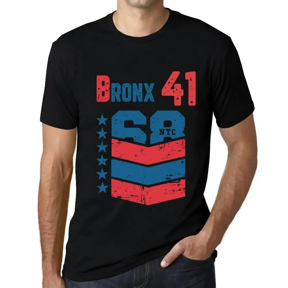 Men's Graphic T-Shirt Bronx 41 41st Birthday Anniversary 41 Year Old Gift 1983 Vintage Eco-Friendly Short Sleeve Novelty Tee