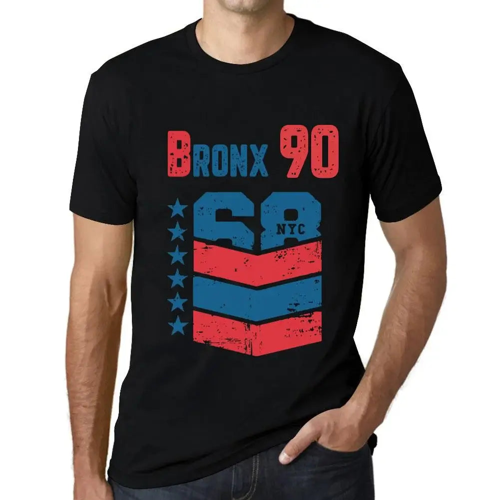 Men's Graphic T-Shirt Bronx 90 90th Birthday Anniversary 90 Year Old Gift 1934 Vintage Eco-Friendly Short Sleeve Novelty Tee