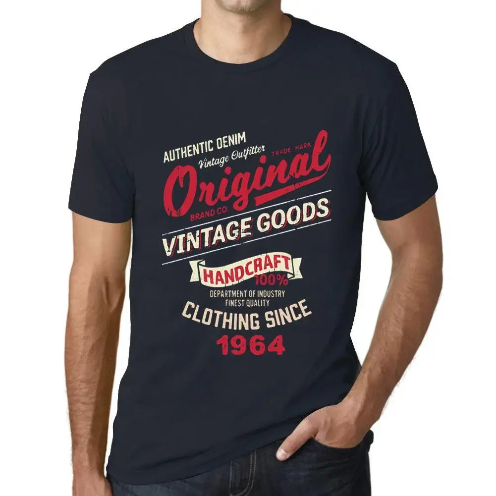 Men's Graphic T-Shirt Original Vintage Clothing Since 1964 60th Birthday Anniversary 60 Year Old Gift 1964 Vintage Eco-Friendly Short Sleeve Novelty Tee