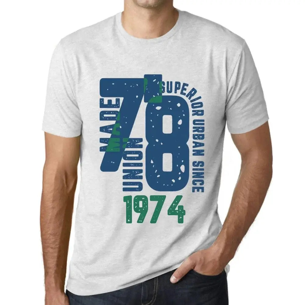 Men's Graphic T-Shirt Superior Urban Style Since 1974 50th Birthday Anniversary 50 Year Old Gift 1974 Vintage Eco-Friendly Short Sleeve Novelty Tee