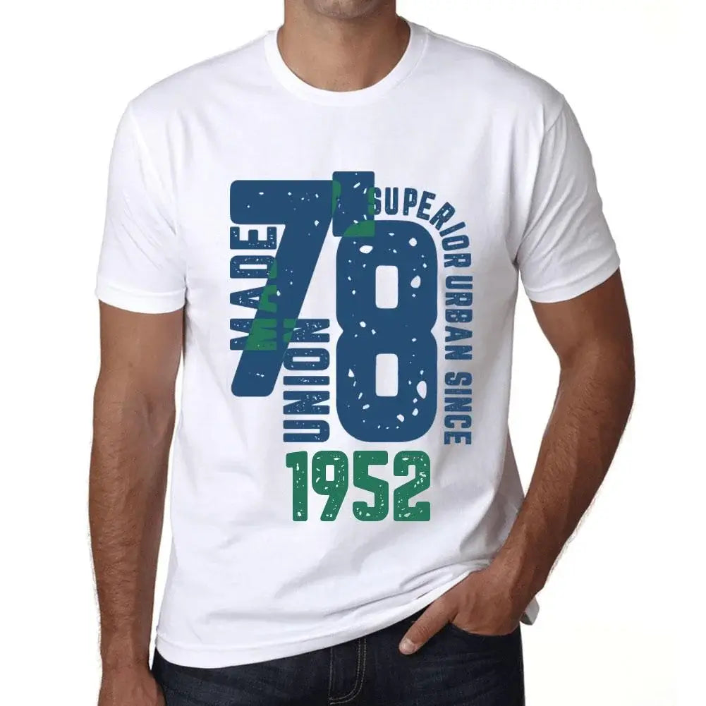 Men's Graphic T-Shirt Superior Urban Style Since 1952 72nd Birthday Anniversary 72 Year Old Gift 1952 Vintage Eco-Friendly Short Sleeve Novelty Tee