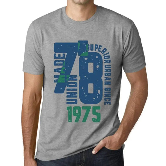 Men's Graphic T-Shirt Superior Urban Style Since 1975 49th Birthday Anniversary 49 Year Old Gift 1975 Vintage Eco-Friendly Short Sleeve Novelty Tee