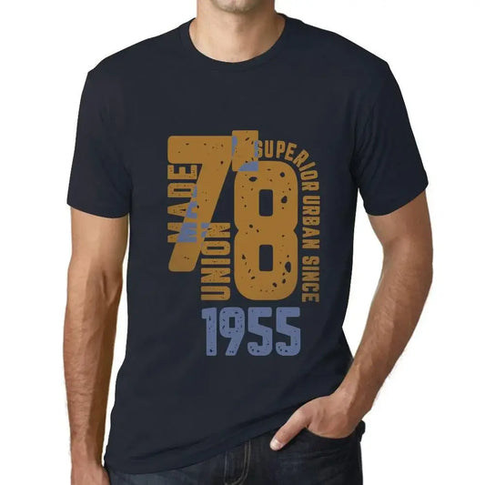 Men's Graphic T-Shirt Superior Urban Style Since 1955 69th Birthday Anniversary 69 Year Old Gift 1955 Vintage Eco-Friendly Short Sleeve Novelty Tee