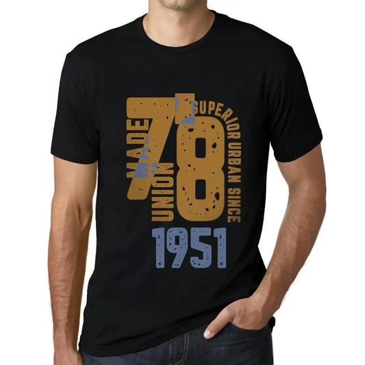 Men's Graphic T-Shirt Superior Urban Style Since 1951 73rd Birthday Anniversary 73 Year Old Gift 1951 Vintage Eco-Friendly Short Sleeve Novelty Tee