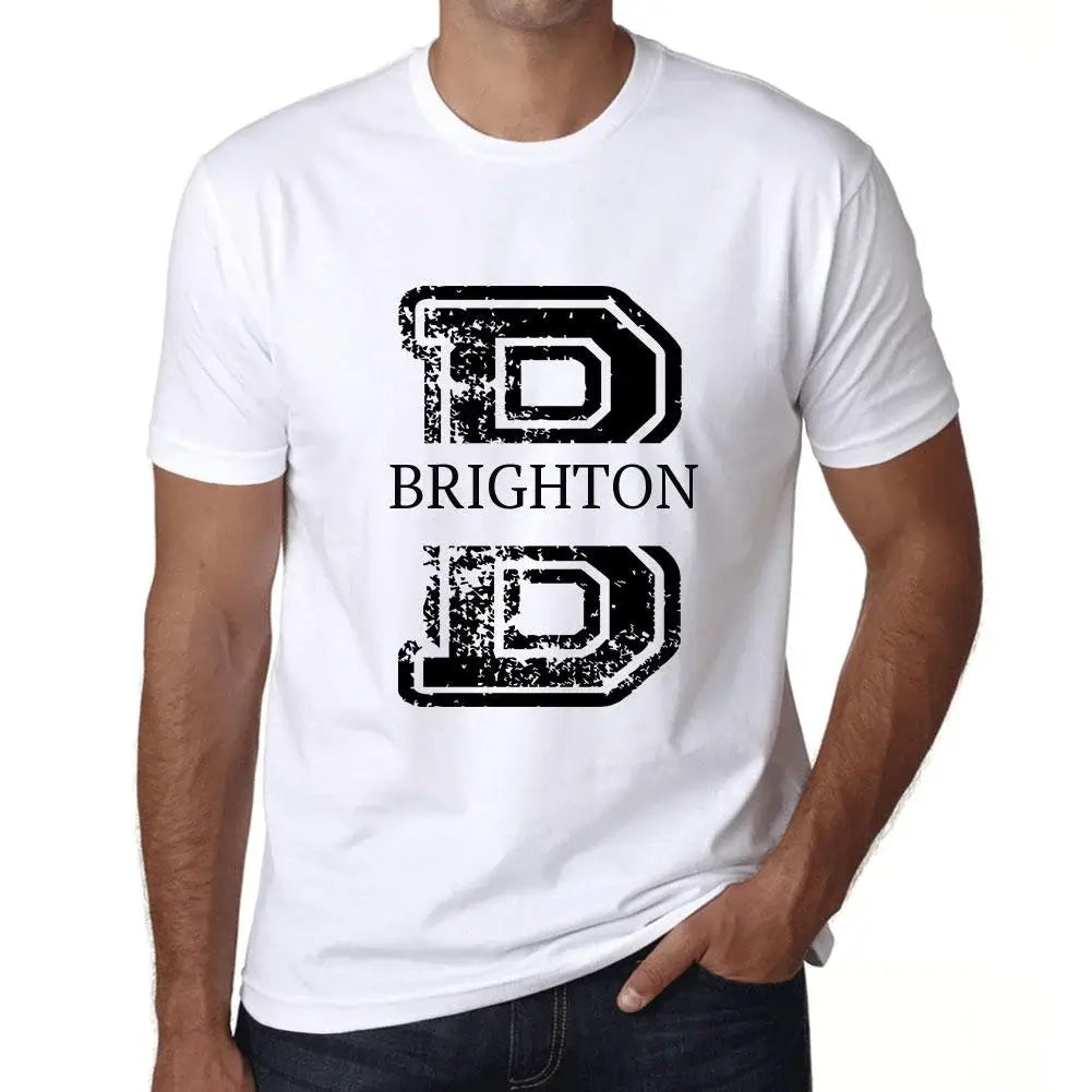 Men's Graphic T-Shirt Brighton Eco-Friendly Limited Edition Short Sleeve Tee-Shirt Vintage Birthday Gift Novelty