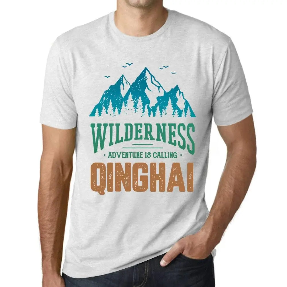 Men's Graphic T-Shirt Wilderness, Adventure Is Calling Qinghai Eco-Friendly Limited Edition Short Sleeve Tee-Shirt Vintage Birthday Gift Novelty