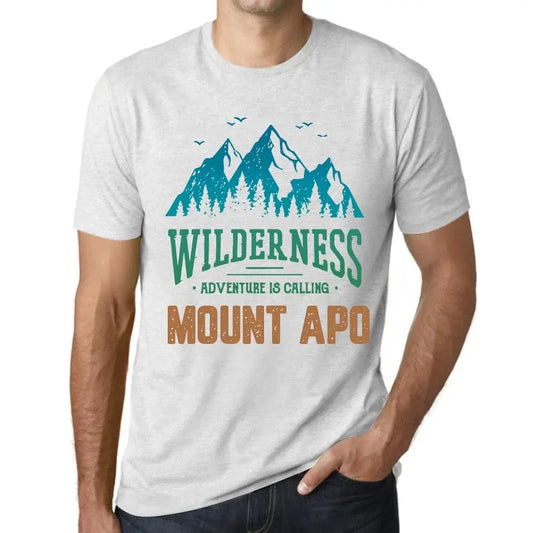 Men's Graphic T-Shirt Wilderness, Adventure Is Calling Mount Apo Eco-Friendly Limited Edition Short Sleeve Tee-Shirt Vintage Birthday Gift Novelty