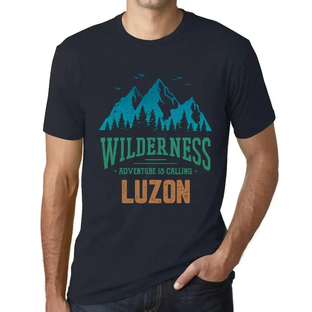 Men's Graphic T-Shirt Wilderness, Adventure Is Calling Luzon Eco-Friendly Limited Edition Short Sleeve Tee-Shirt Vintage Birthday Gift Novelty