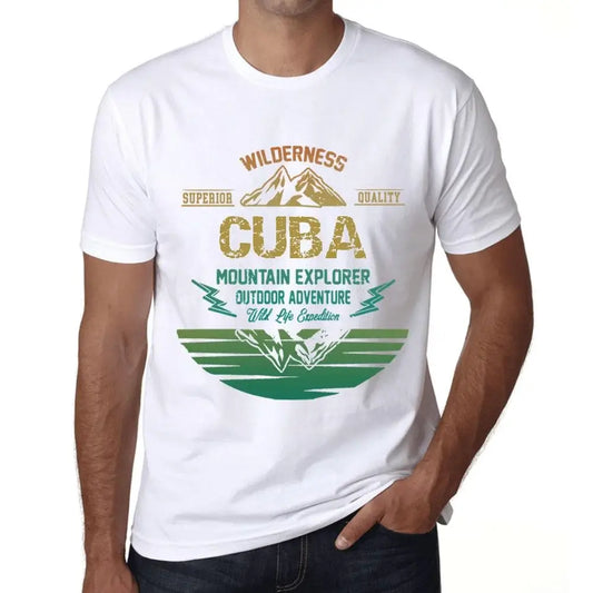 Men's Graphic T-Shirt Outdoor Adventure, Wilderness, Mountain Explorer Cuba Eco-Friendly Limited Edition Short Sleeve Tee-Shirt Vintage Birthday Gift Novelty