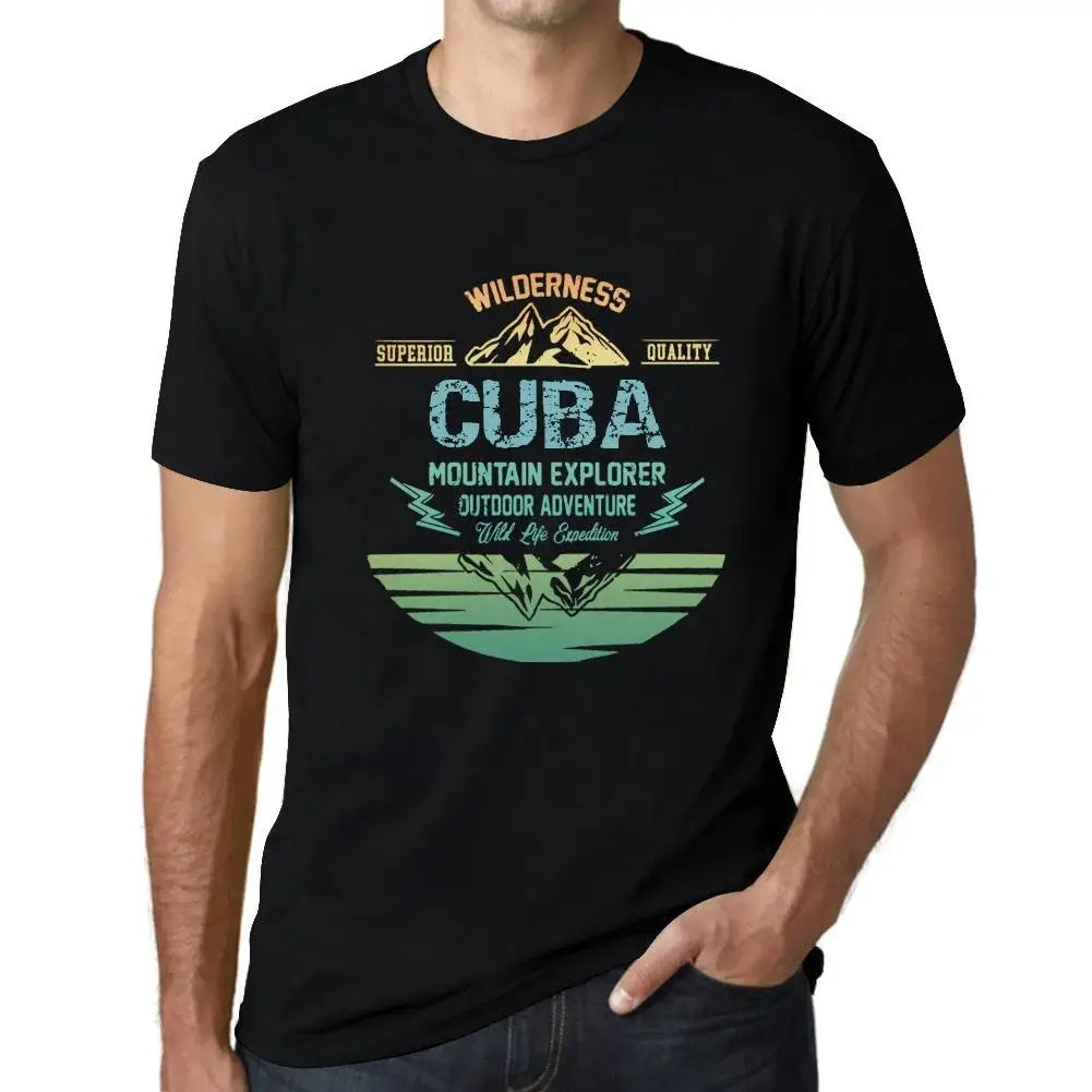 Men's Graphic T-Shirt Outdoor Adventure, Wilderness, Mountain Explorer Cuba Eco-Friendly Limited Edition Short Sleeve Tee-Shirt Vintage Birthday Gift Novelty