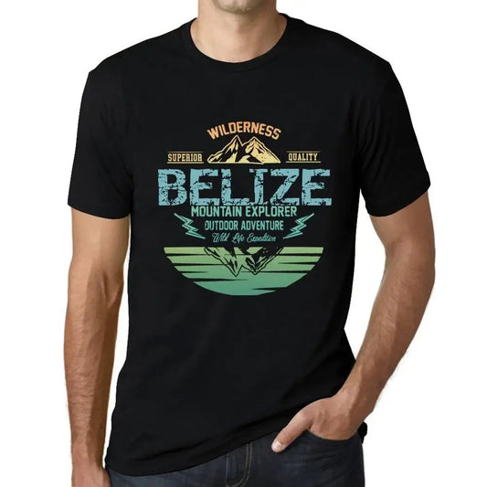 Men's Graphic T-Shirt Outdoor Adventure, Wilderness, Mountain Explorer Belize Eco-Friendly Limited Edition Short Sleeve Tee-Shirt Vintage Birthday Gift Novelty