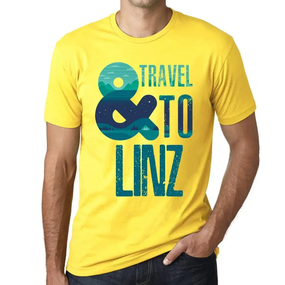 Men's Graphic T-Shirt And Travel To Linz Eco-Friendly Limited Edition Short Sleeve Tee-Shirt Vintage Birthday Gift Novelty