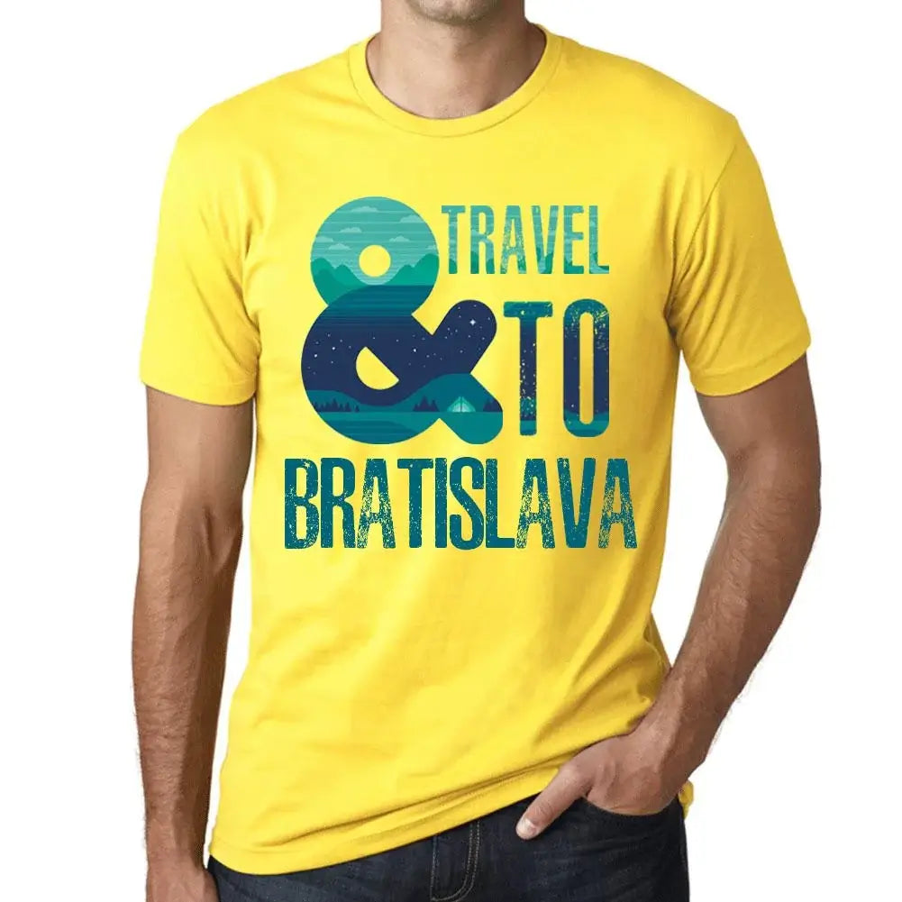 Men's Graphic T-Shirt And Travel To Bratislava Eco-Friendly Limited Edition Short Sleeve Tee-Shirt Vintage Birthday Gift Novelty