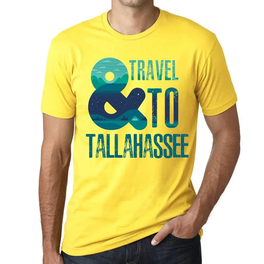 Men's Graphic T-Shirt And Travel To Tallahassee Eco-Friendly Limited Edition Short Sleeve Tee-Shirt Vintage Birthday Gift Novelty