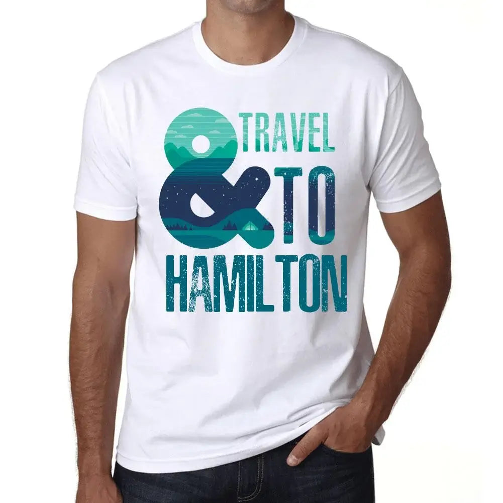 Men's Graphic T-Shirt And Travel To Hamilton Eco-Friendly Limited Edition Short Sleeve Tee-Shirt Vintage Birthday Gift Novelty