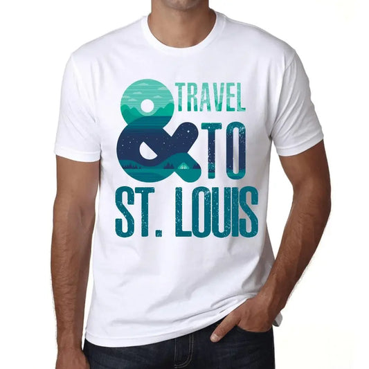 Men's Graphic T-Shirt And Travel To St Louis Eco-Friendly Limited Edition Short Sleeve Tee-Shirt Vintage Birthday Gift Novelty