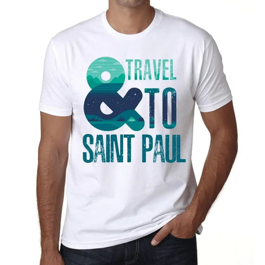 Men's Graphic T-Shirt And Travel To Saint Paul Eco-Friendly Limited Edition Short Sleeve Tee-Shirt Vintage Birthday Gift Novelty