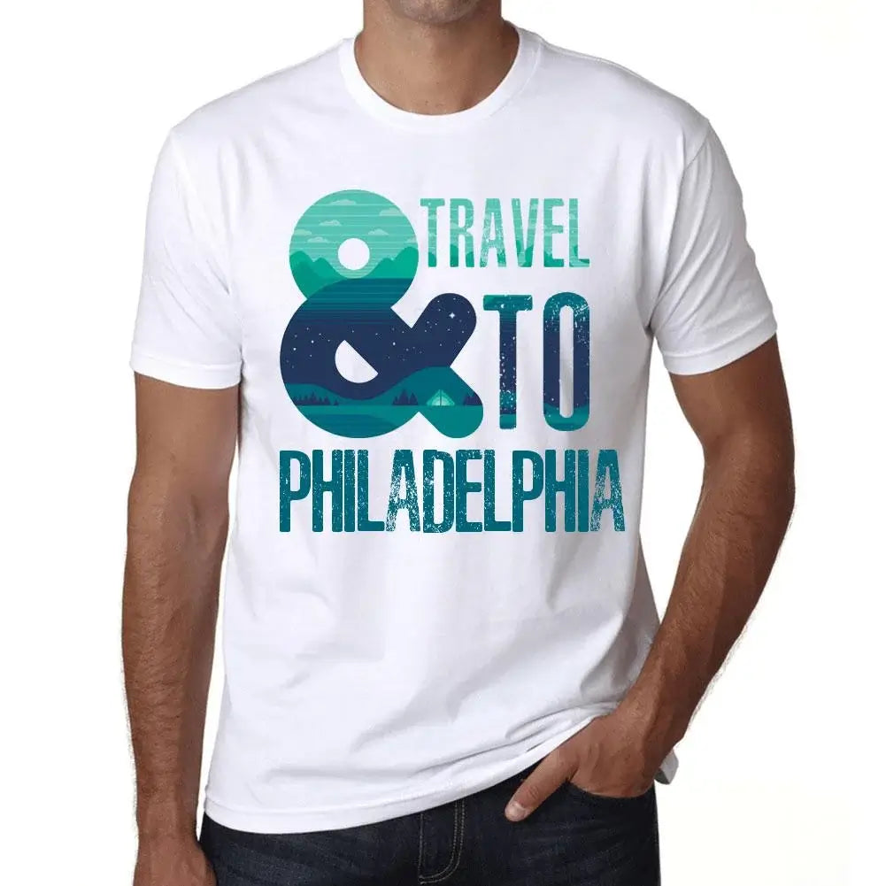 Men's Graphic T-Shirt And Travel To Philadelphia Eco-Friendly Limited Edition Short Sleeve Tee-Shirt Vintage Birthday Gift Novelty