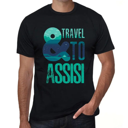 Men's Graphic T-Shirt And Travel To Assisi Eco-Friendly Limited Edition Short Sleeve Tee-Shirt Vintage Birthday Gift Novelty