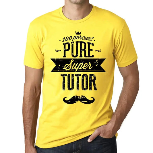 Men's Graphic T-Shirt 100% Pure Super Tutor Eco-Friendly Limited Edition Short Sleeve Tee-Shirt Vintage Birthday Gift Novelty