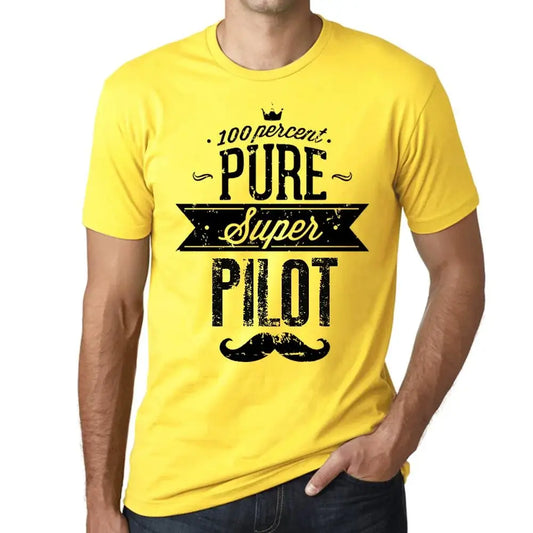 Men's Graphic T-Shirt 100% Pure Super Pilot Eco-Friendly Limited Edition Short Sleeve Tee-Shirt Vintage Birthday Gift Novelty