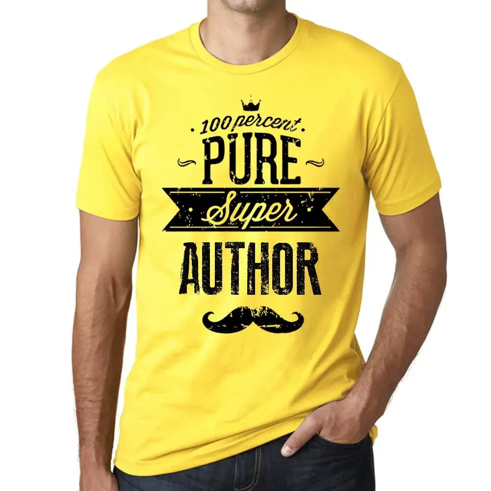 Men's Graphic T-Shirt 100% Pure Super Author Eco-Friendly Limited Edition Short Sleeve Tee-Shirt Vintage Birthday Gift Novelty