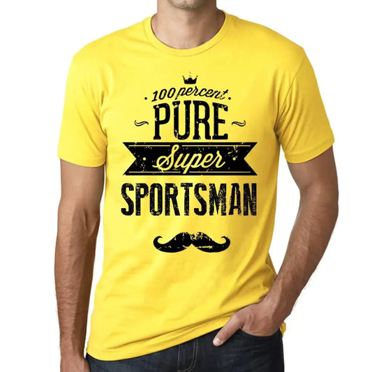 Men's Graphic T-Shirt 100% Pure Super Sportsman Eco-Friendly Limited Edition Short Sleeve Tee-Shirt Vintage Birthday Gift Novelty