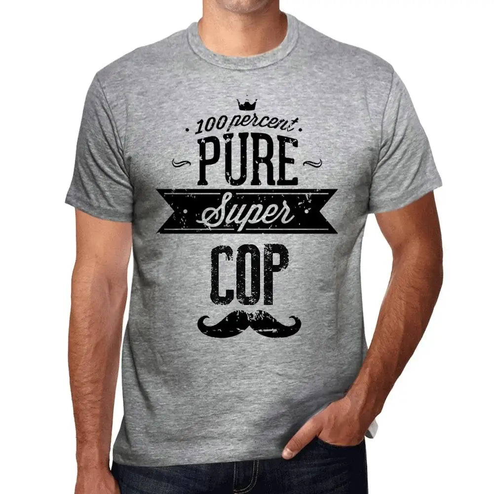 Men's Graphic T-Shirt 100% Pure Super Cop Eco-Friendly Limited Edition Short Sleeve Tee-Shirt Vintage Birthday Gift Novelty