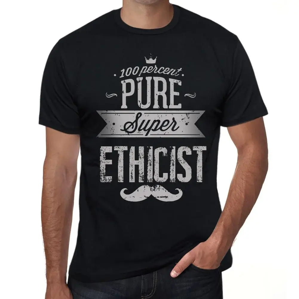 Men's Graphic T-Shirt 100% Pure Super Ethicist Eco-Friendly Limited Edition Short Sleeve Tee-Shirt Vintage Birthday Gift Novelty