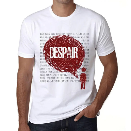 Men's Graphic T-Shirt Thoughts Despair Eco-Friendly Limited Edition Short Sleeve Tee-Shirt Vintage Birthday Gift Novelty