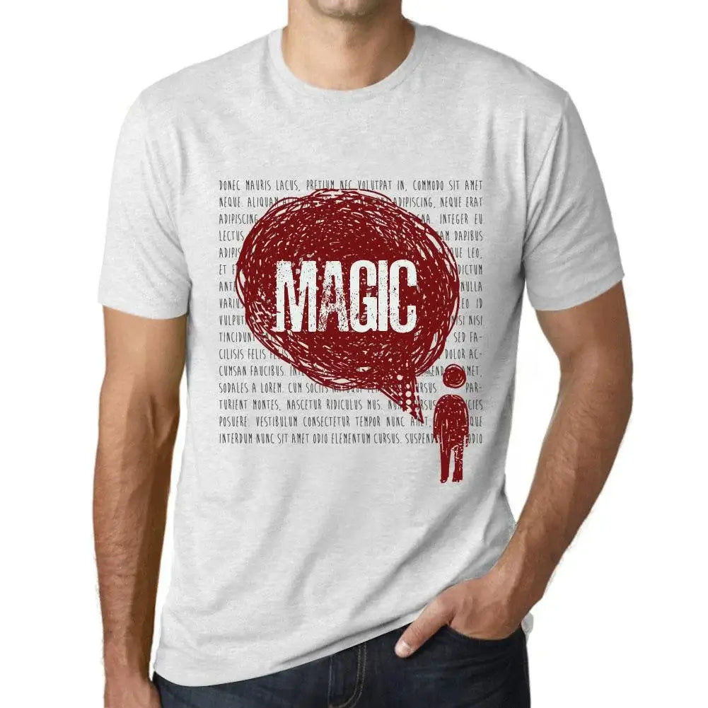 Men's Graphic T-Shirt Thoughts Magic Eco-Friendly Limited Edition Short Sleeve Tee-Shirt Vintage Birthday Gift Novelty