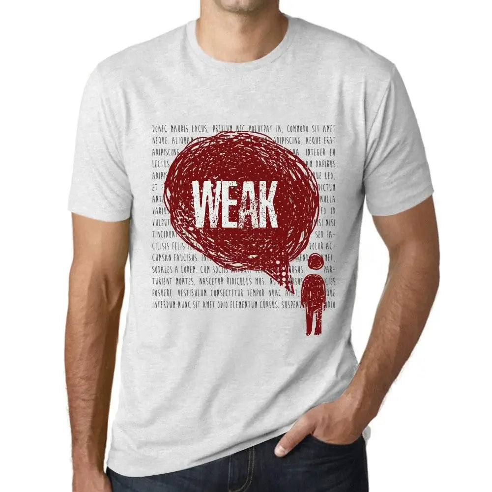 Men's Graphic T-Shirt Thoughts Weak Eco-Friendly Limited Edition Short Sleeve Tee-Shirt Vintage Birthday Gift Novelty