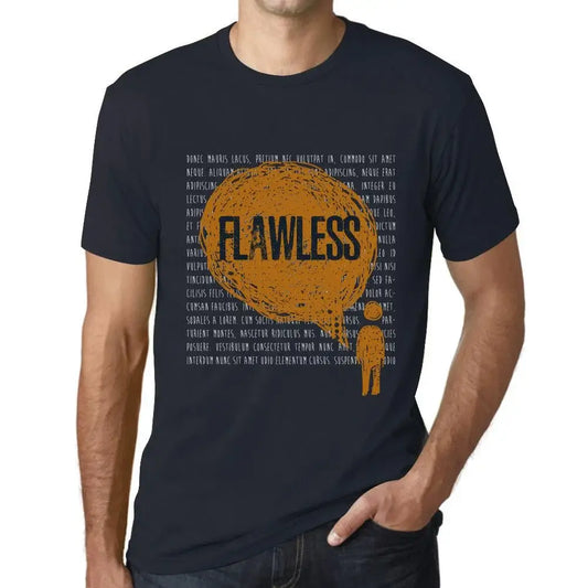 Men's Graphic T-Shirt Thoughts Flawless Eco-Friendly Limited Edition Short Sleeve Tee-Shirt Vintage Birthday Gift Novelty