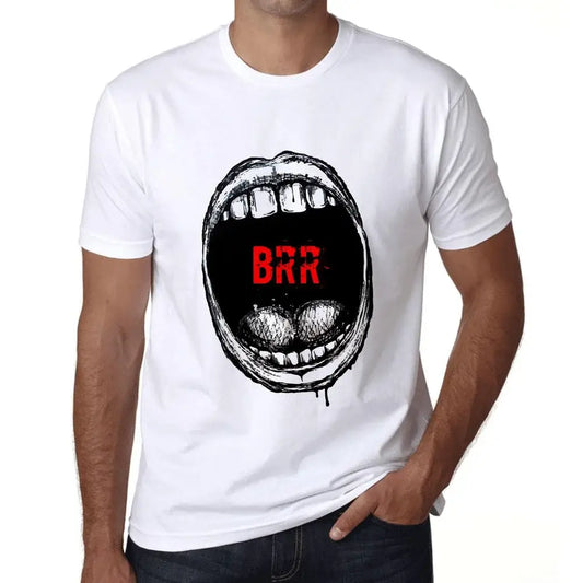 Men's Graphic T-Shirt Mouth Expressions Brr Eco-Friendly Limited Edition Short Sleeve Tee-Shirt Vintage Birthday Gift Novelty