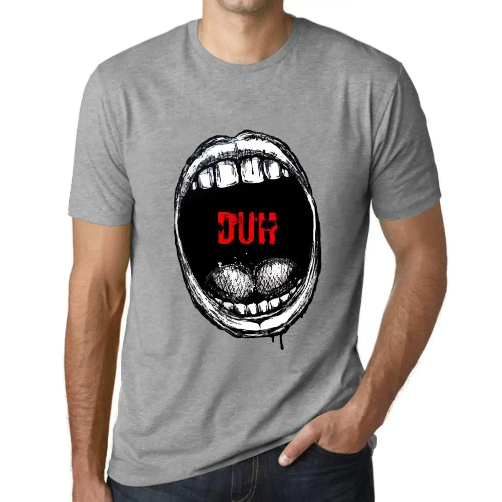 Men's Graphic T-Shirt Mouth Expressions Duh Eco-Friendly Limited Edition Short Sleeve Tee-Shirt Vintage Birthday Gift Novelty