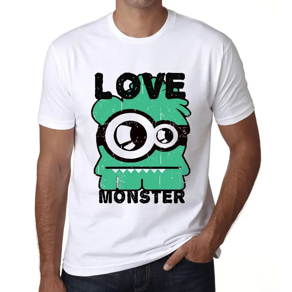 Men's Graphic T-Shirt Love Monster Eco-Friendly Limited Edition Short Sleeve Tee-Shirt Vintage Birthday Gift Novelty