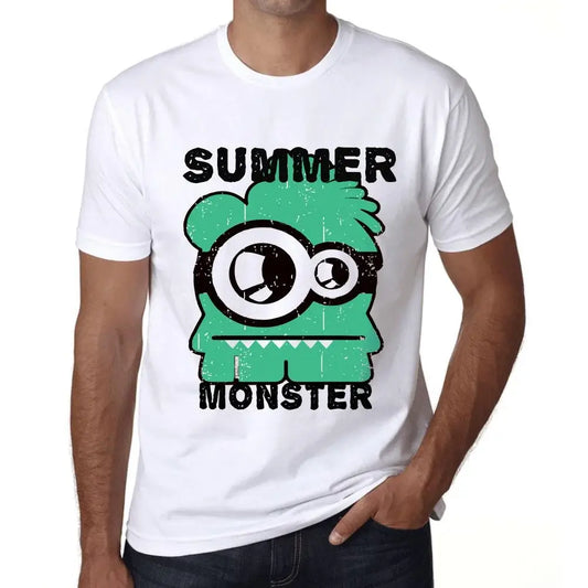 Men's Graphic T-Shirt Summer Monster Eco-Friendly Limited Edition Short Sleeve Tee-Shirt Vintage Birthday Gift Novelty