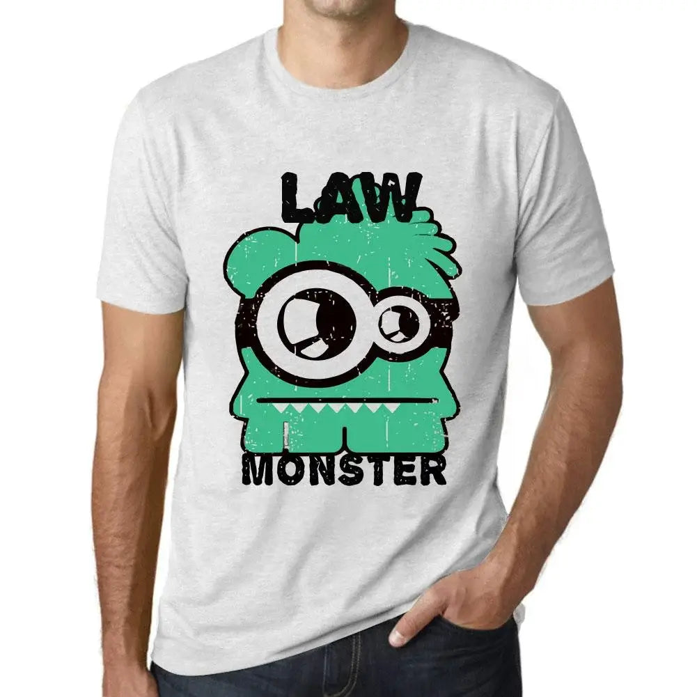 Men's Graphic T-Shirt Law Monster Eco-Friendly Limited Edition Short Sleeve Tee-Shirt Vintage Birthday Gift Novelty