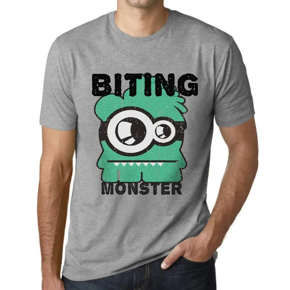 Men's Graphic T-Shirt Biting Monster Eco-Friendly Limited Edition Short Sleeve Tee-Shirt Vintage Birthday Gift Novelty