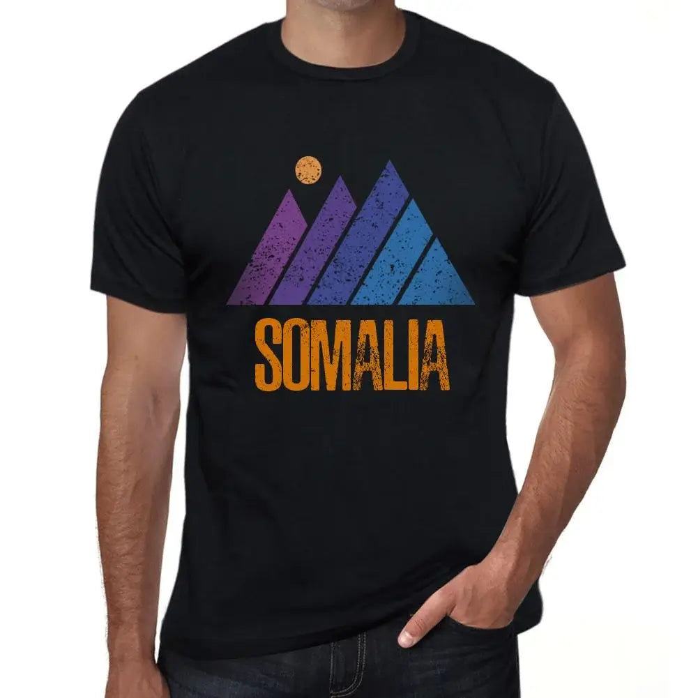 Men's Graphic T-Shirt Mountain Somalia Eco-Friendly Limited Edition Short Sleeve Tee-Shirt Vintage Birthday Gift Novelty