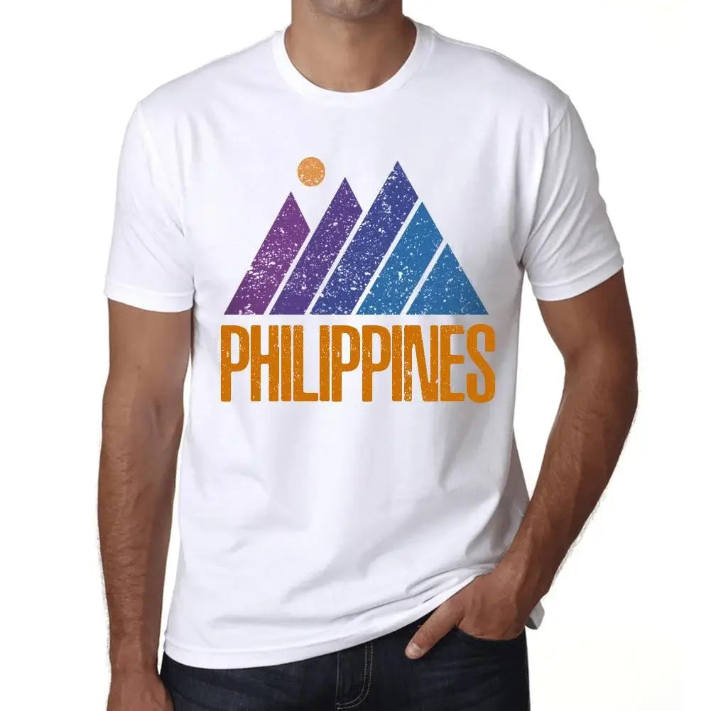 Men's Graphic T-Shirt Mountain Philippines Eco-Friendly Limited Edition Short Sleeve Tee-Shirt Vintage Birthday Gift Novelty