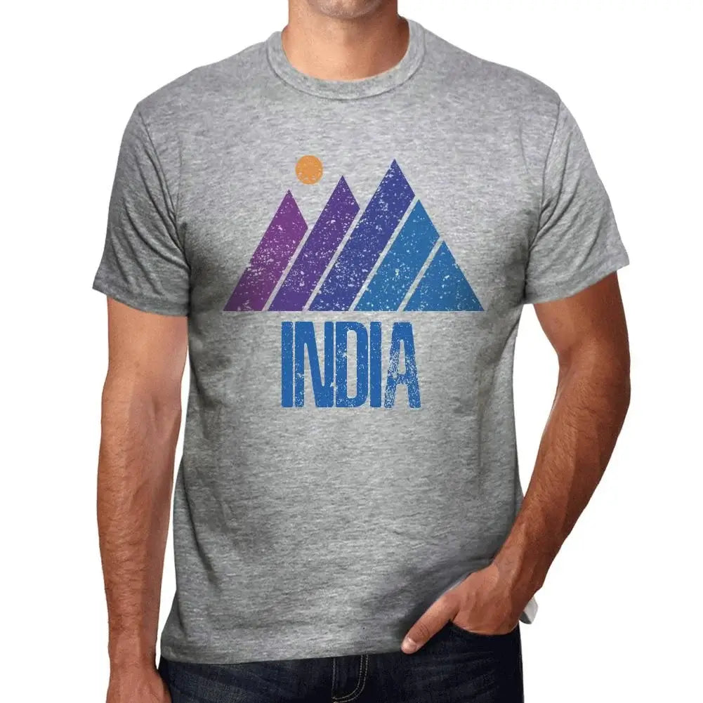 Men's Graphic T-Shirt Mountain India Eco-Friendly Limited Edition Short Sleeve Tee-Shirt Vintage Birthday Gift Novelty