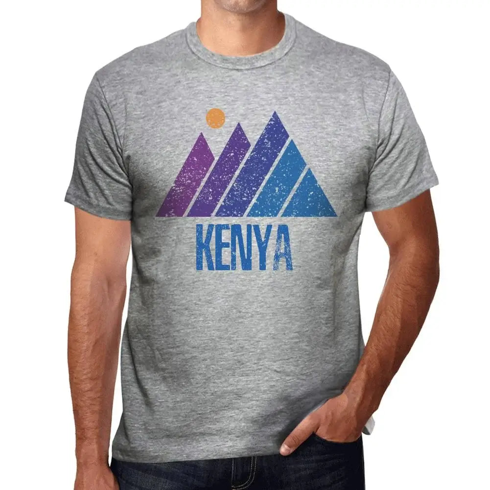 Men's Graphic T-Shirt Mountain Kenya Eco-Friendly Limited Edition Short Sleeve Tee-Shirt Vintage Birthday Gift Novelty