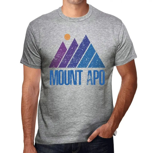 Men's Graphic T-Shirt Mountain Mount Apo Eco-Friendly Limited Edition Short Sleeve Tee-Shirt Vintage Birthday Gift Novelty